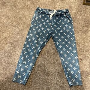 Italian designer inspired denim joggers S/M petite